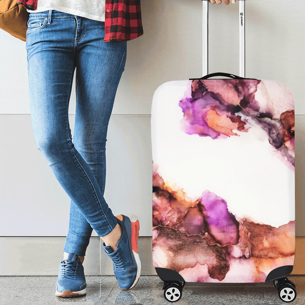 Cotton Candy Dream Luggage Cover Luggage Cover/Medium 22"-25"