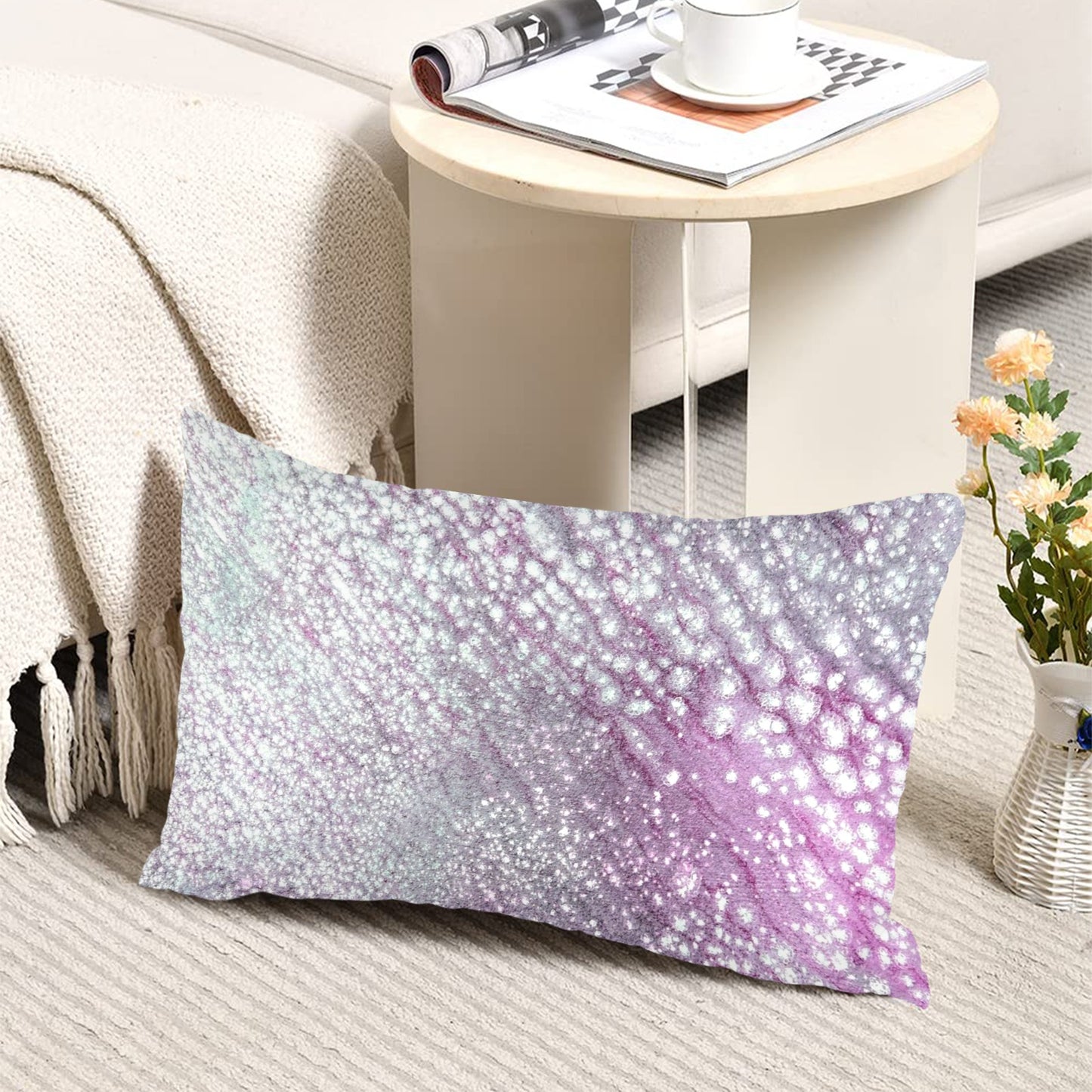 Diamonds in the Sky Peach Skin Pillowcase 20"x12" (One Side&Pack of 2)